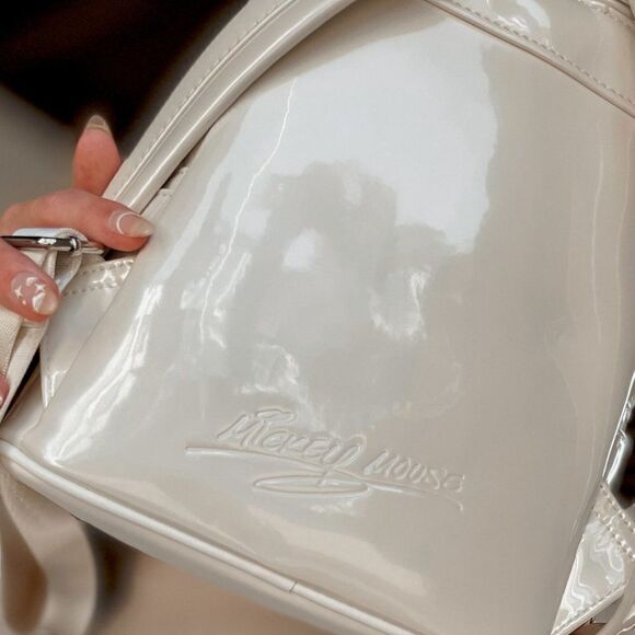 Loungefly Disney Mickey Mouse Wedding Pearl Irridescent Mini Backpack